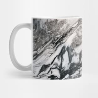 Grey and white swirl marble Mug